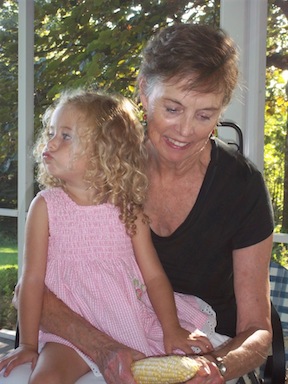 Grandma and grandchild matching aprons, nana apron, pie baking