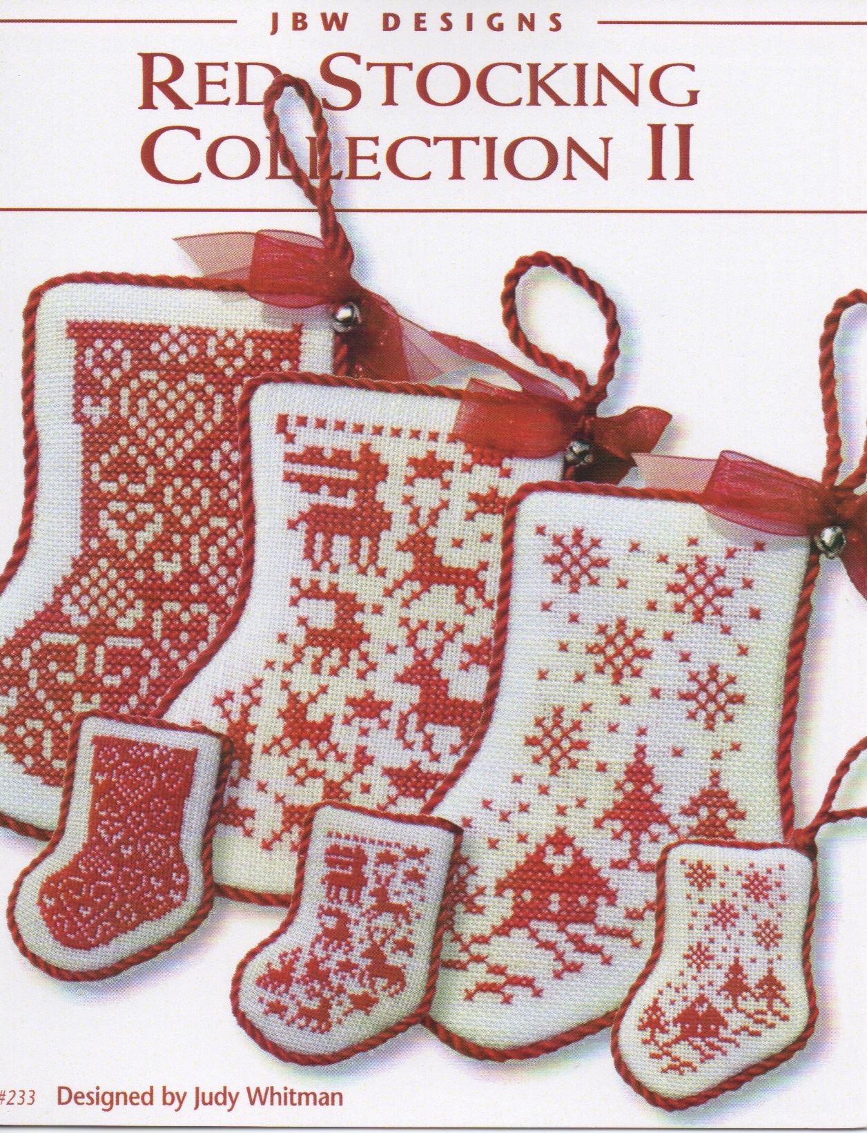 Red Stocking Collection II – cross stitch design booklet –